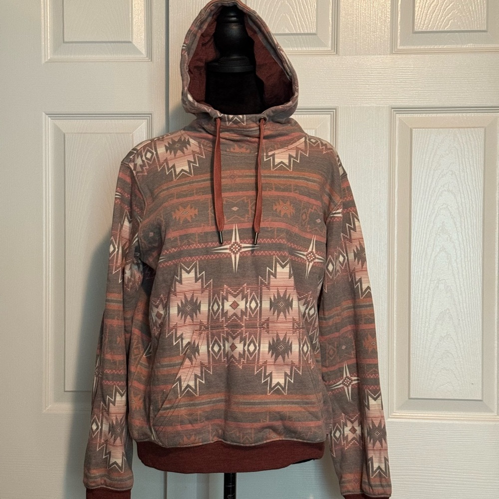 Shyanne Brown, Pinkish and Cream Hoodie